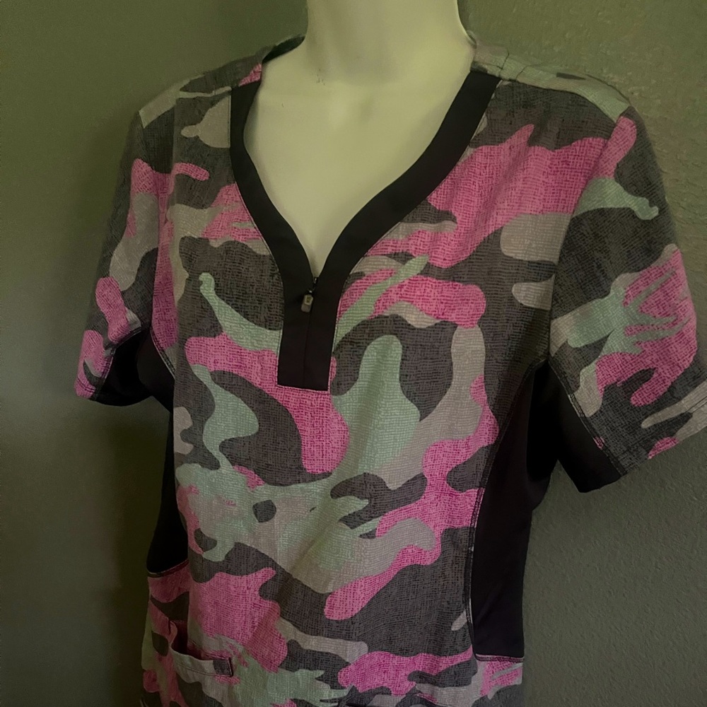 Like new womens scrub top. Size large. Run small then actual size. No alteration